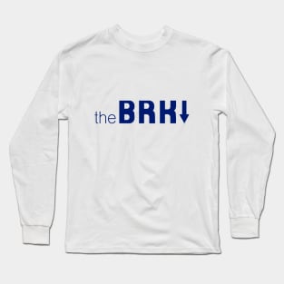 Classic theBRKDWN logo in BRKDWN Blue Long Sleeve T-Shirt